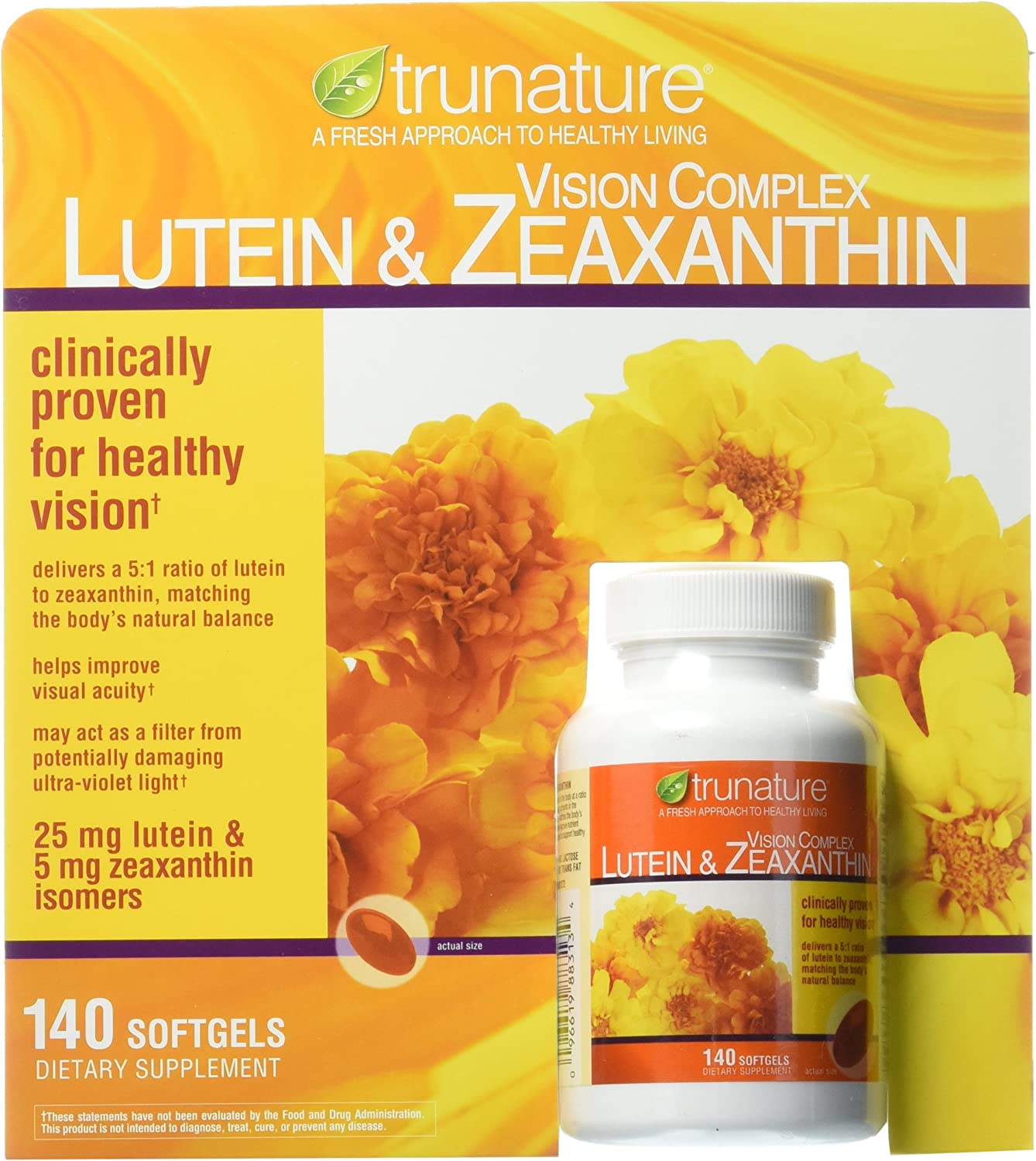 Trunature Vision Complex Lutein & Zeaxanthin, 140 Softgels