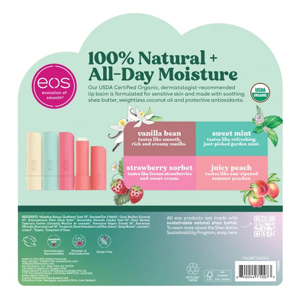 eos Best of eos Organic Lip Balm, 9 Sticks