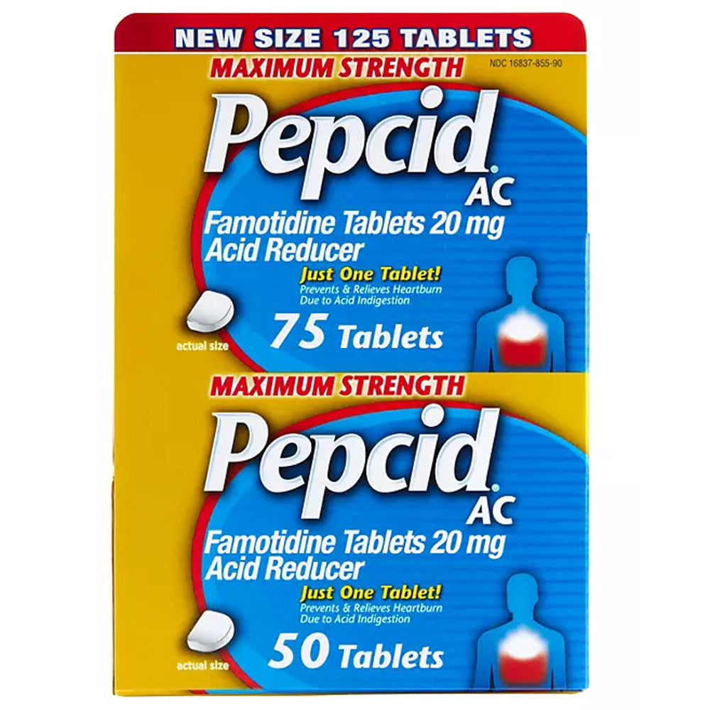 Pepcid AC Acid Reducer Maximum Strength - 125 Tablets