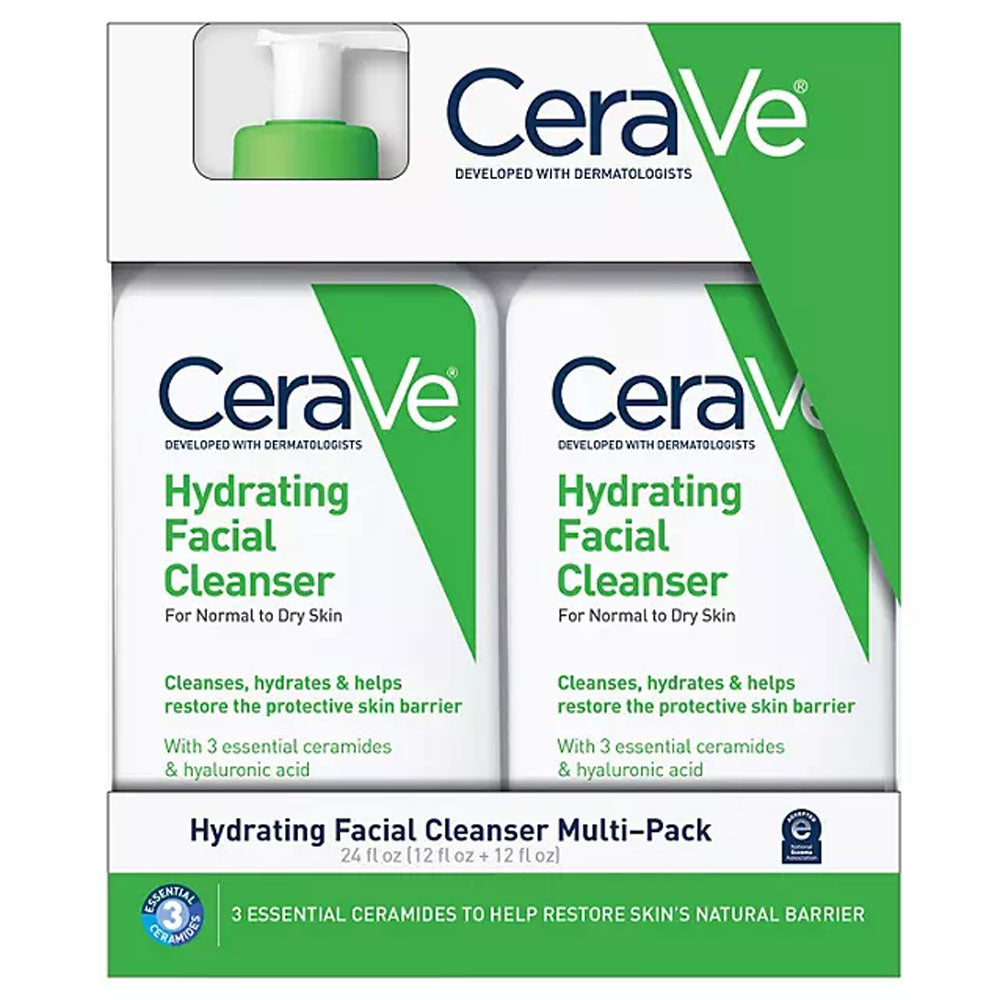 CeraVe Hydrating Facial Cleanser, Normal to Dry Skin (12 fl. oz., 2 pk.)