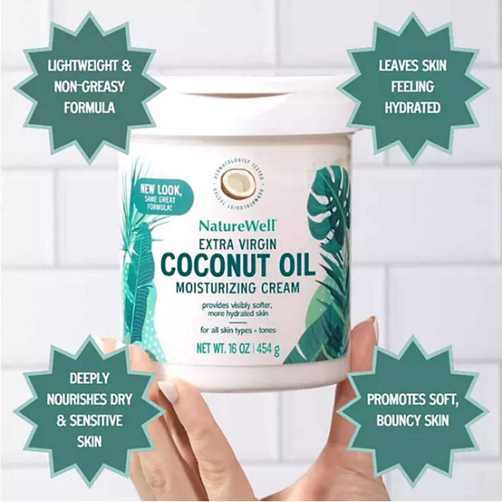 NatureWell Extra Virgin Coconut Oil Moisturizing Cream (16 oz.)