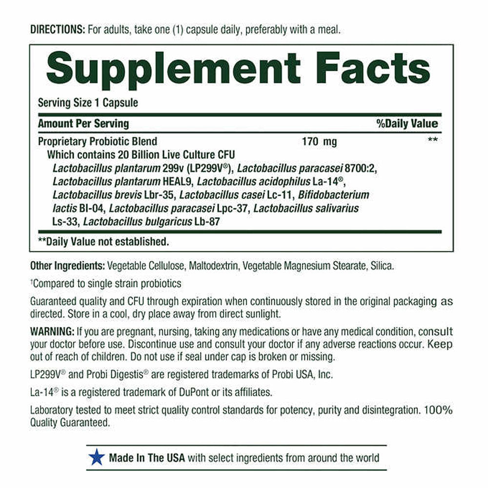 Nature's Bounty Ultra Strength Probiotic 10, 70 Capsules