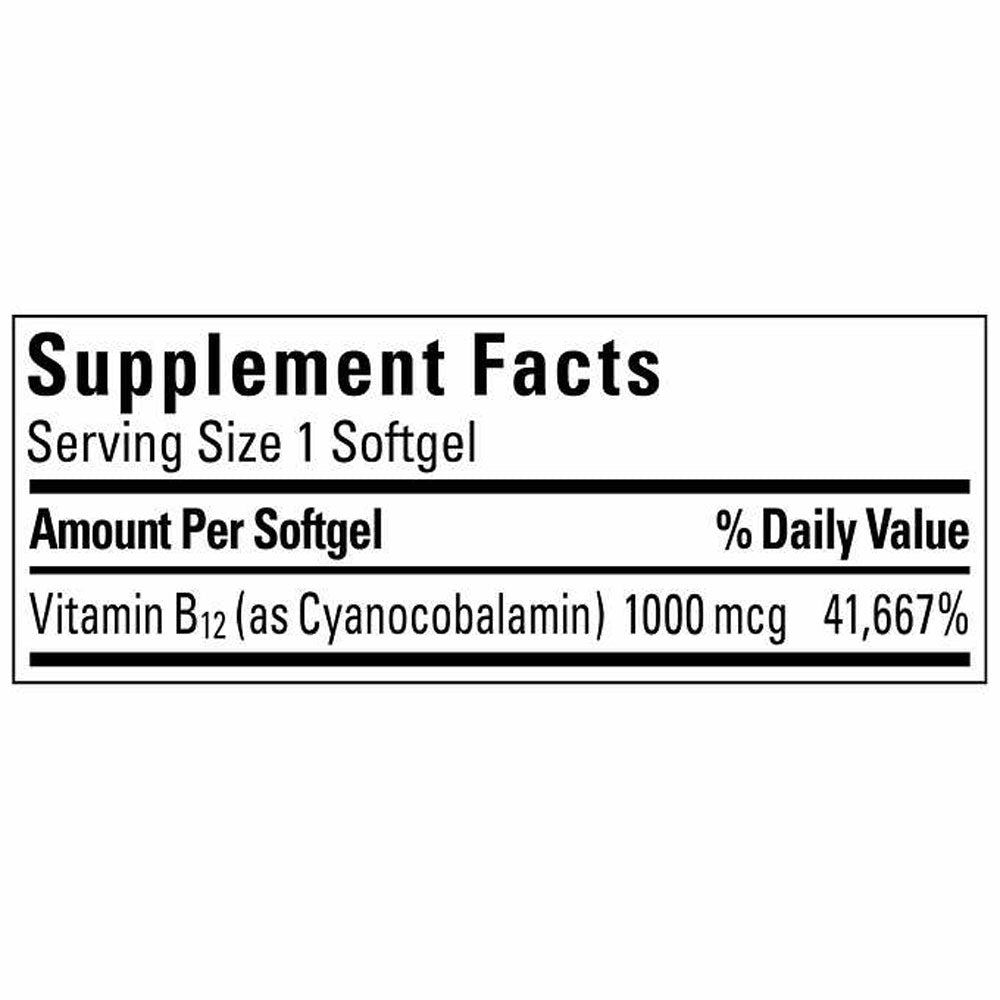 Nature Made Vitamin B12 1000 mcg., 400 Softgels