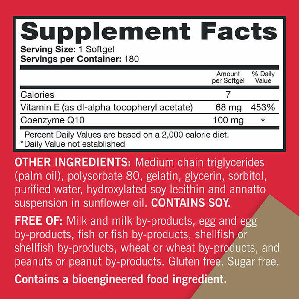Qunol Ultra CoQ10 100 mg., 180 Softgels