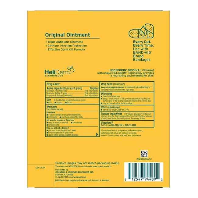 Neosporin Original Ointment (1 oz. tube + .5 oz. tube, 2 pk.)