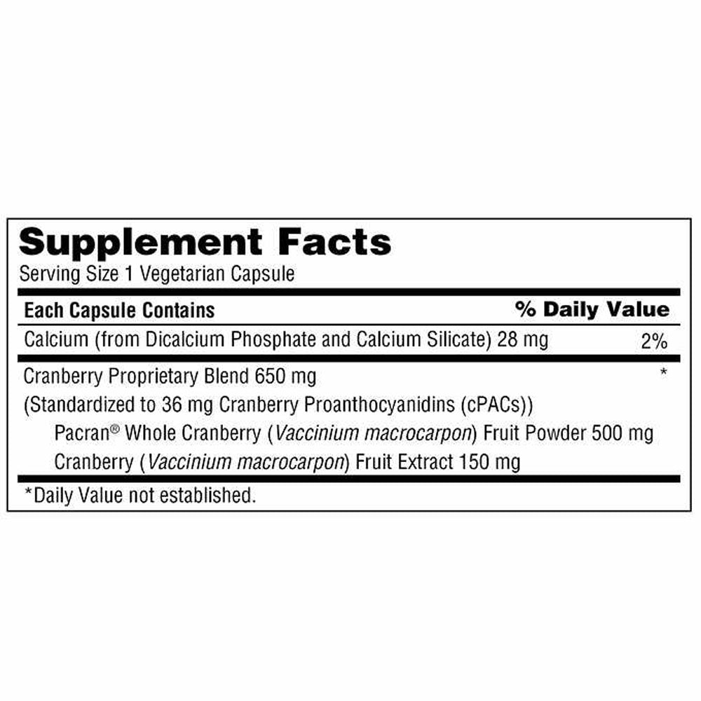 trunature Pacran Cranberry 650 mg., 140 Vegetarian Capsules