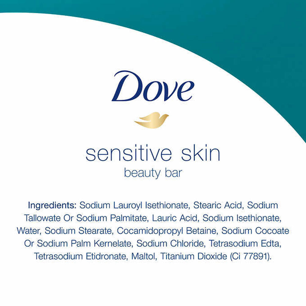 Dove Beauty Bar, Sensitive Skin 16 Bars (3.75 oz) 3.7 LB