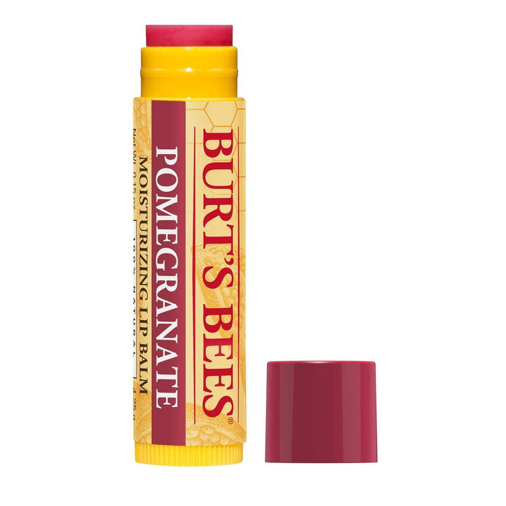Burt's Bees 100% Natural Original Lip Balm 12-Pack, Includes 4 Beeswax, 4 Vanilla Bean, & 4 Pomegranate Moisturizing Lip Balms, 0.15 Ounce (Pack of 12)