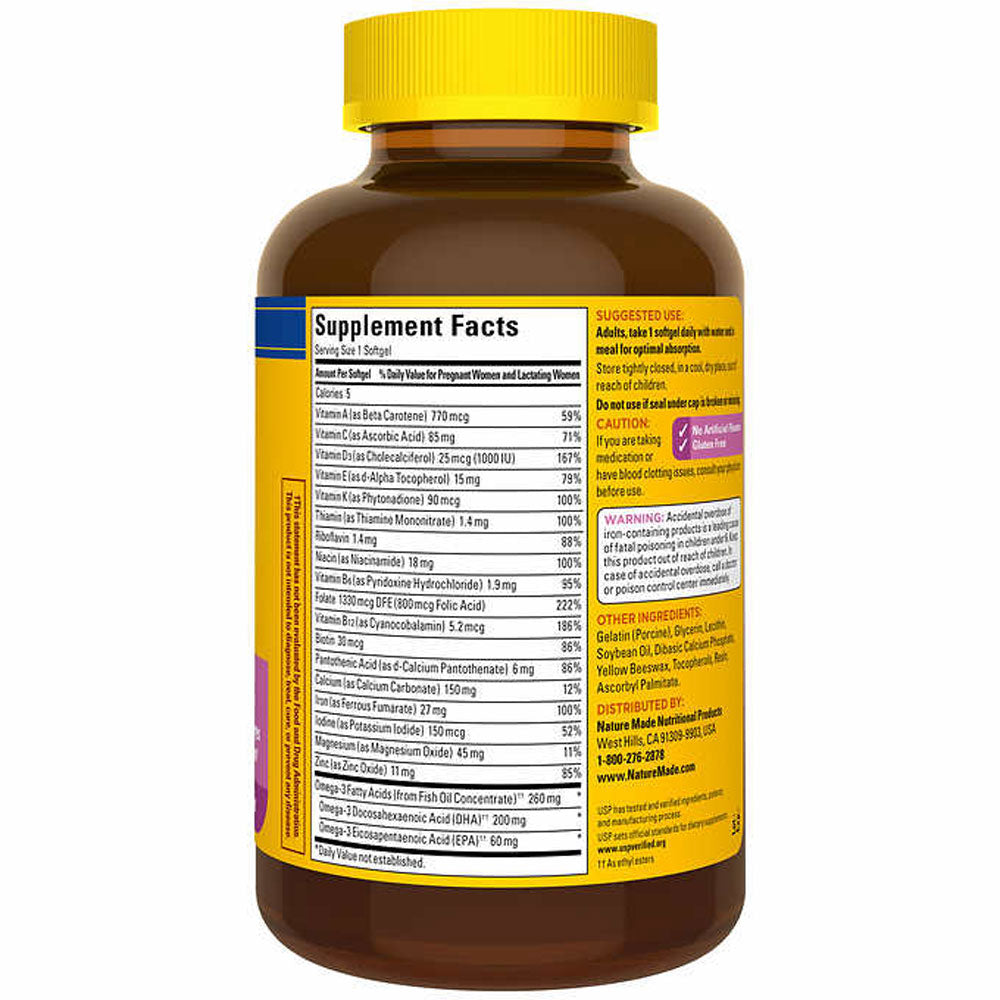 Nature Made Prenatal Multi + DHA, 150 Softgels