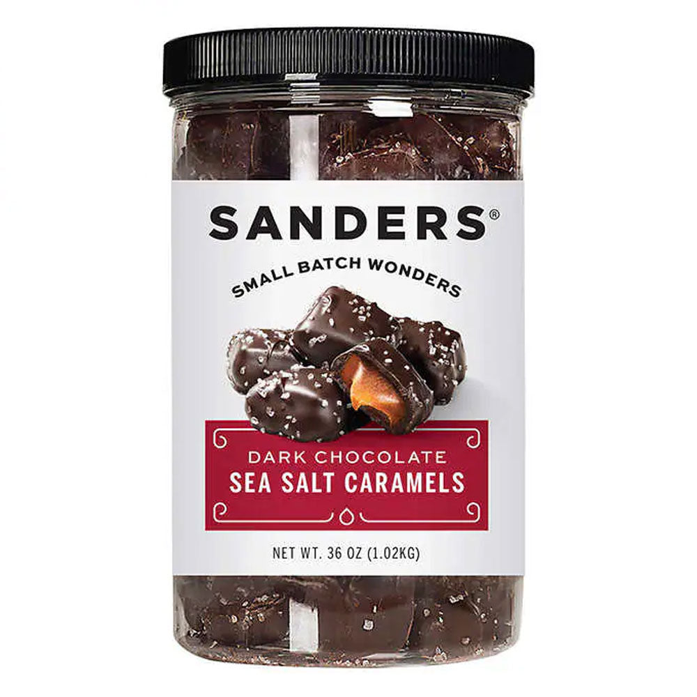Sanders Dark Chocolate Sea Salt Caramels 36 oz.
