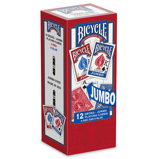Bicycle Jumbo Faces Playing Cards - 12 pks.