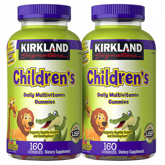 Kirkland Signature Children's Multivitamin, 320 Gummies (2 x 160 count)