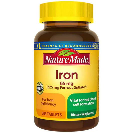 Nature Made Iron, 65 mg, 365 Tablets