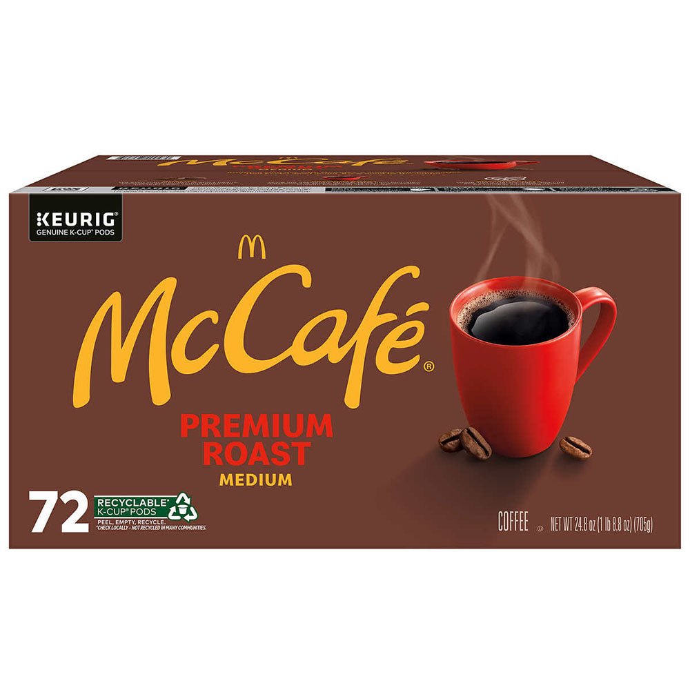 McCafe Premium Roast Coffee, Single Serve Keurig K-Cup Pods, Medium Roast, Arabica, 72 Count