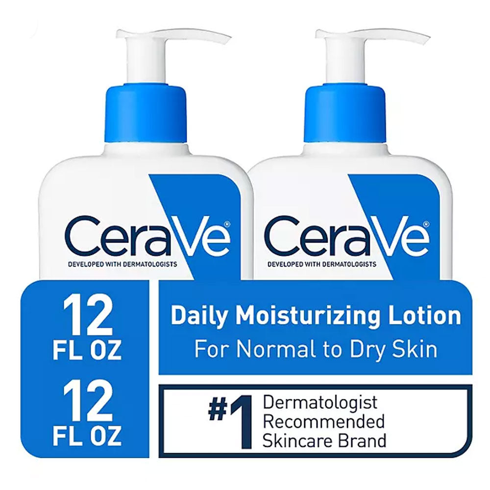 CeraVe Daily Moisturizing Lotion, Normal to Dry Skin (12 fl. oz., 2 pk.)