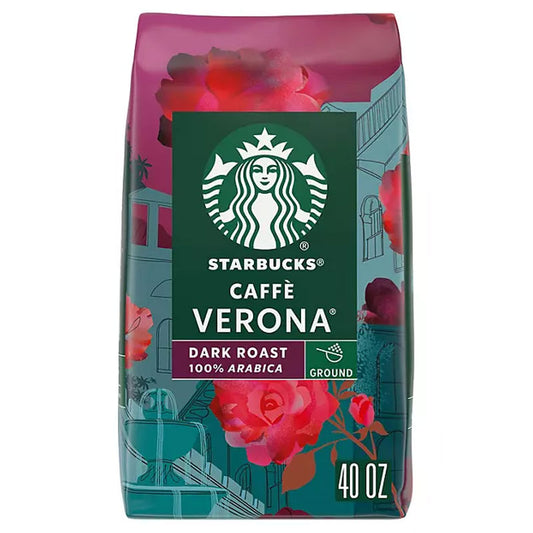Starbucks Caffe Verona Ground Coffee, Dark Roast (40 oz.)