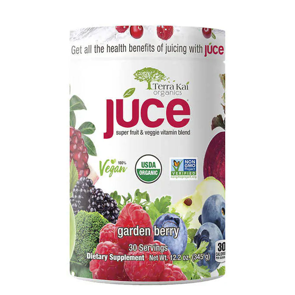 Terra Kai USDA Organic Juce Super Fruit & Veggie Powder, 12.2 Ounces 30 Servings