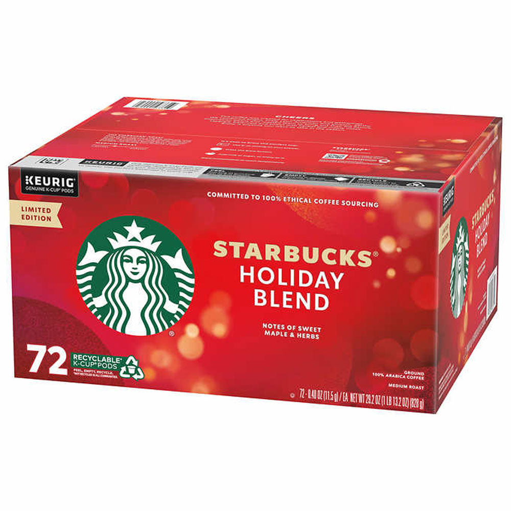Starbucks Coffee Holiday Blend K-Cup Pod, 72-count