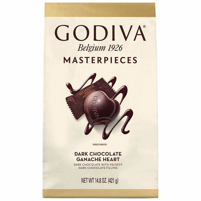 Godiva Dark Chocolate Ganache Hearts 14.8 oz