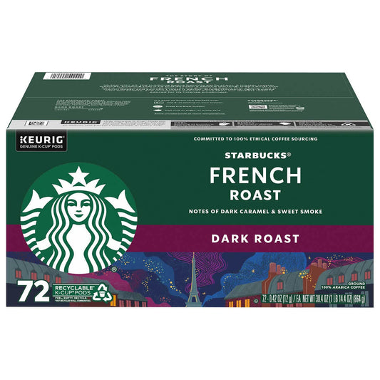 Starbucks Premium Dark French Roast K-Cup Coffee, 72-count