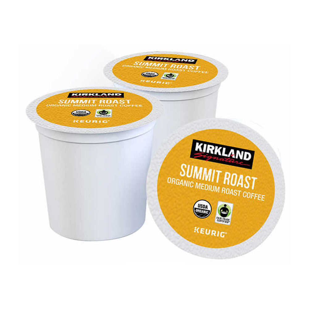 Kirkland Signature Coffee Organic Summit Medium Roast K-Cup Pod, 120-count